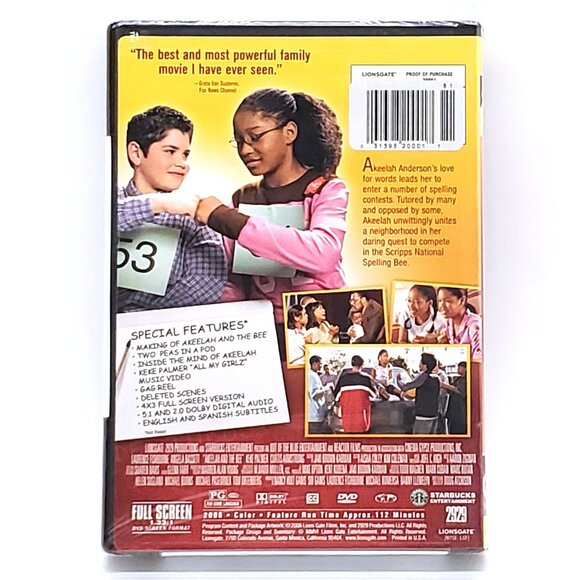 “Akeelah and the Bee” Full-Screen Edition DVD (Keke Palmer) – NEW - Picture 3 of 3